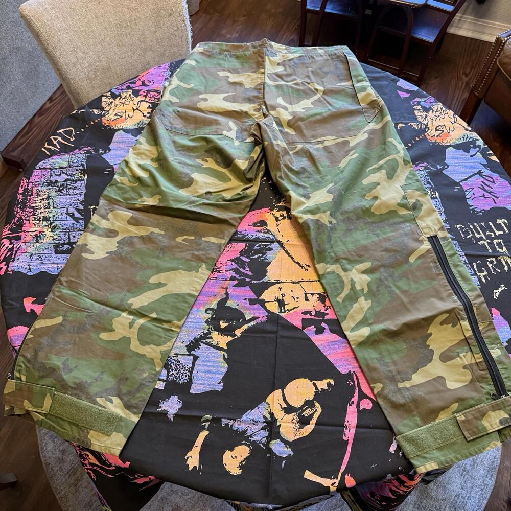 Vintage 80s‎ US Military Cold Weather Gore-Tex Camo Trousers M81 Woodland 36x32 - Picture 6 of 9